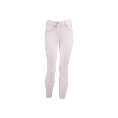 Afbeelding van BR Wedstrijdbroek Milaan kinderen microfiber zitvlak 140 Optical White Wit
