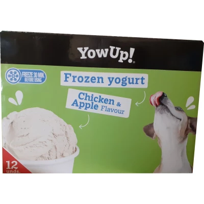 Afbeelding van YowUp! Frozen yoghurt kip en appel 12 stuks x 110 gram