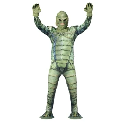 Afbeelding van Smiffys 51632 Universal Monsters Creature From The Black, Men, Green, L Size 42&quot; 44&quot;