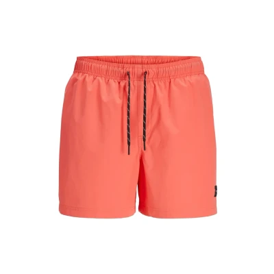 Afbeelding van Jack &amp; Jones Jpstmaui Solid Zwemshorts, Heren, Maat: XXL, Hot coral