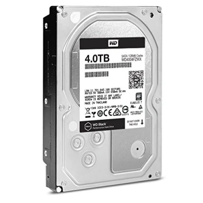 Afbeelding van Western Digital WD Black harde schijf voor desktop met prestaties van 4 TB 7200 rpm SATA 6 Gb/s 64 MB cache 3,5 inch