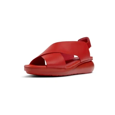 Afbeelding van Camper Sandalen, Dames, Maat: 37, Bright red Leer