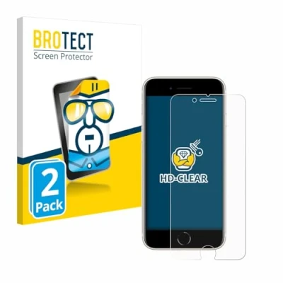 Afbeelding van BROTECT (2 Stuks) Schermbeschermer voor Apple iPhone SE 3 2022 Screen Protector Transparant