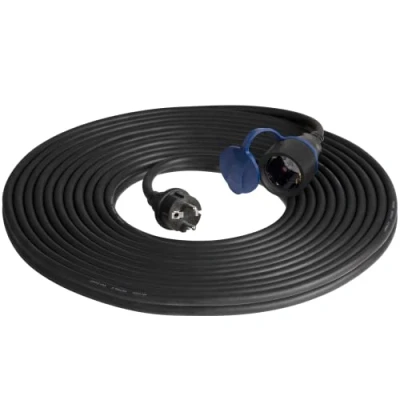 Afbeelding van Rubber Verlengsnoer voor buitengebruik IP44 spatwaterdicht 20 Meter Oliebestendig H07RN F (3 x 1,5 mm²)