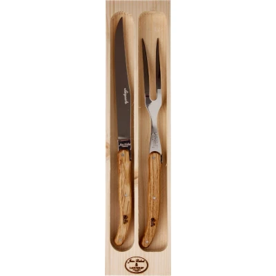 Afbeelding van Laguiole Jean Dubost Trancheerset 2 delig Camel