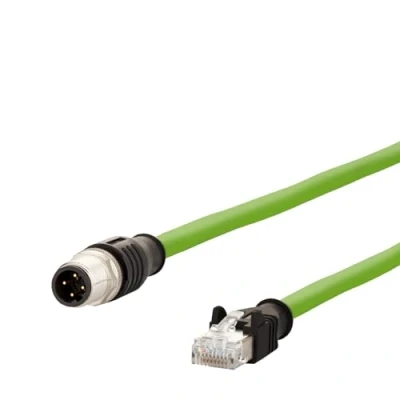 Afbeelding van Metz m12 d rj45 4m patchkabel 142m4d15100