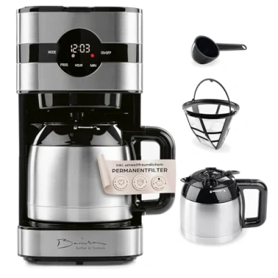 Afbeelding van Barista filterkoffiemachine Touch Iso met vacuümkan, LED touchdisplay, timer