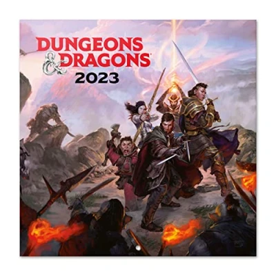 Afbeelding van Grupo Erik CP23044 Kalender 2023 Dungeons &amp; Dragons Broschürenkalender 30x30 cm Fscgecertificeerde Wandkalender 12 Maanden + poster