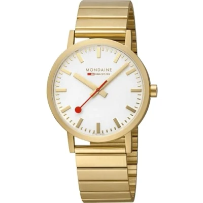 Afbeelding van Mondaine M660.30360.16SBM Horloge Goudkleurig 36mm Quartz