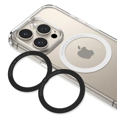 Afbeelding van Syncwire magnetische metalen ring (3 stuks), compatibel met MagSafe sticker, ondersteunt draadloos opladen, universele conversiekit voor iPhone 15/14/13/12/11, Galaxy S23, alle telefoons