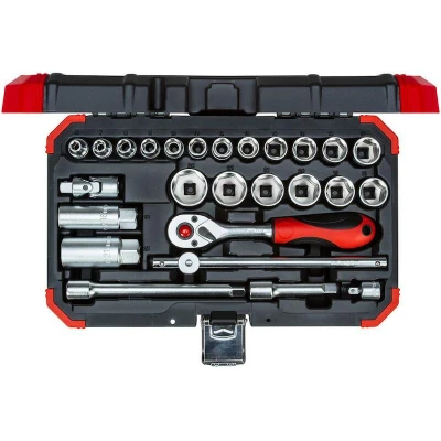 Afbeelding van Gedorered Dopsleutelset 3/8&quot;, 6 24 Mm, 26 Dlg.