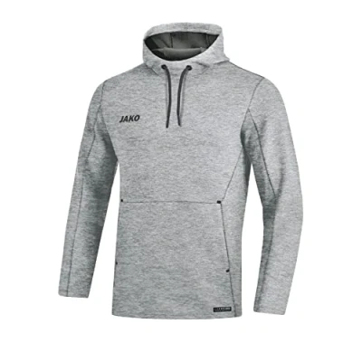 Afbeelding van JAKO Sweater met kap Premium Basics Lichtgrijs gemeleerd
