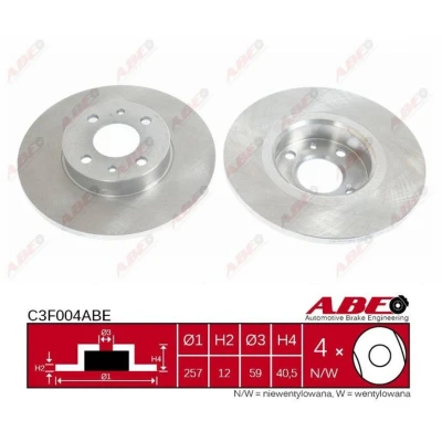 Afbeelding van ABE Remschijven C3F004ABE