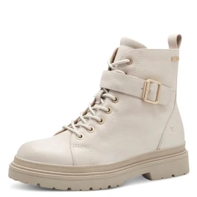 Afbeelding van Tamaris Snowboots, Dames, Maat: 39, Ivory Leer/ synthetisch