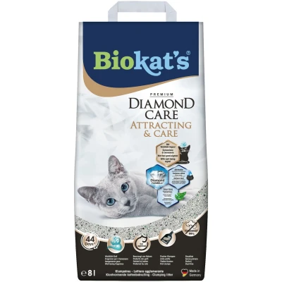 Afbeelding van Biokat&#039;s Diamond Care Attracting &amp; Kattenbakvulling 8 l