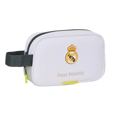 Afbeelding van Safta Real Madrid EQUIPACIÓN 25/26 Kleine schooltas voor kinderen, ideaal verschillende leeftijden, comfortabel en veelzijdig, kwaliteit sterkte, 22 x 8 13,5 cm, Wit, M, casual, M