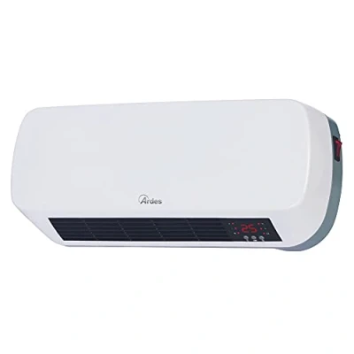 Afbeelding van Ardes AR4W04P PARETO WEEK 2 termoventilatoren Ceramico da Parete Waterproof, display digitale e programmatore settimanale, timer 12 uur, met Telecomando, Bianco