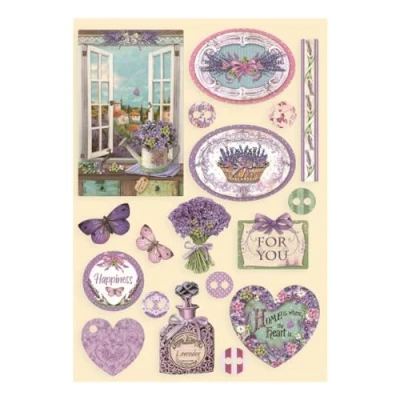 Afbeelding van Stamperia Wooden Shapes A5 Provence (KLSP117) (DISCONTINUED)