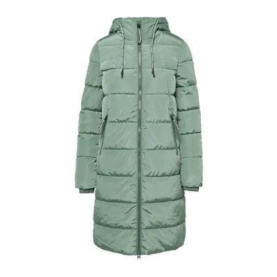 Afbeelding van QS Gesteppter MIT Kapuze Wintermantel, Dames, Maat: XXL, Minze