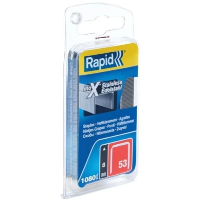Afbeelding van Rapid Nr. 53 dundraadnieten RVS 8 mm, 1.080 stuks 40109510