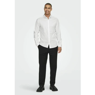 Afbeelding van Only &amp; Sons Zakelijk overhemd, Heren, Maat: XS, White