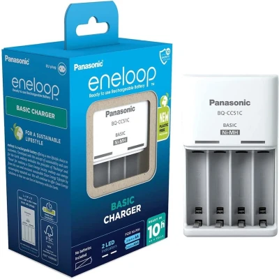 Afbeelding van Panasonic Eneloop Basisoplader (BQ CC51E) Wit
