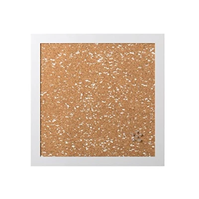 Afbeelding van Bi Office, Memoboard B&amp;W, kurk met witte EVA inzetstukken, wit MDF frame, 45x45cm