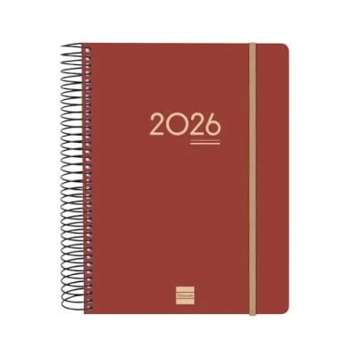 Afbeelding van Finocam Agenda Ikon 16 maanden 2025 2026 1 dag per pagina september december (16 maanden) bordeaux internationaal