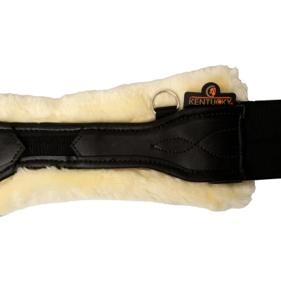 Afbeelding van Buiklapsingel anatomic wol / bont zwart 120cm