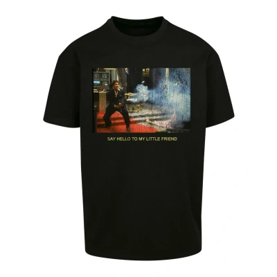 Afbeelding van Upscale by Mister TEE Scarface Little Friend Oversize Tshirt print, Heren, Maat: 3XL, Black