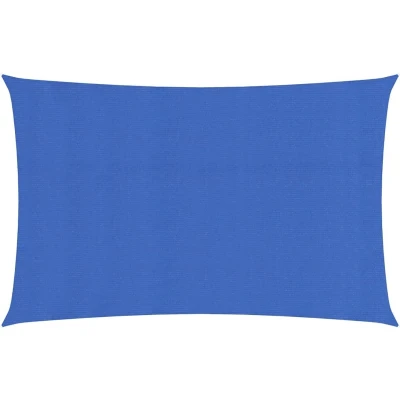 Afbeelding van VidaXL Zonnezeil 160 g/m² rechthoekig 3x6 m HDPE blauw