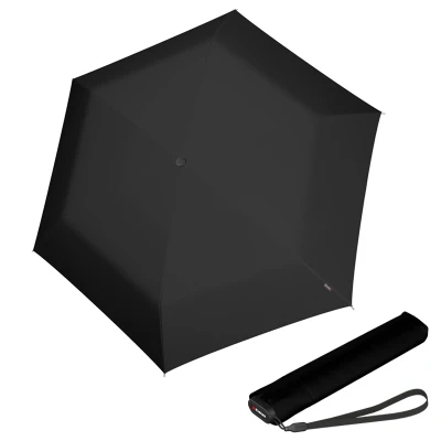 Afbeelding van Knirps Paraplu Ultra Light Slim Black with Rosé