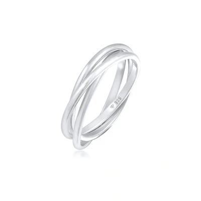 Afbeelding van Elli Basic Design Ring, Dames, Maat: 52, Silber