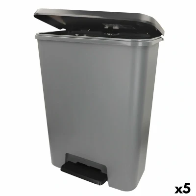 Afbeelding van Vuilnisemmer Curver Donker grijs Plastic 50 L (5 Stuks)
