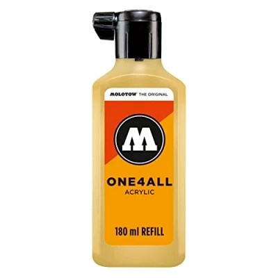 Afbeelding van Molotow ONE4ALL™ 180ml Pastelgele navul Inkt op acrylbasis