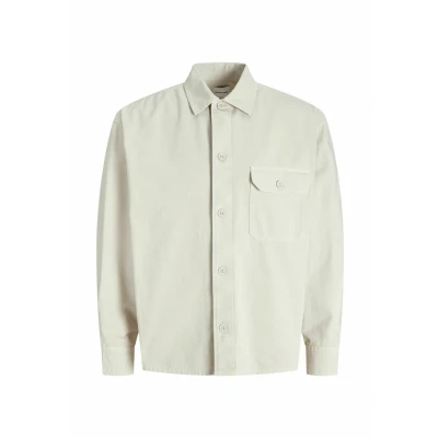 Afbeelding van Jack &amp; Jones WIDE FIT OVER Overhemd, Heren, Maat: Small, Moonbeam