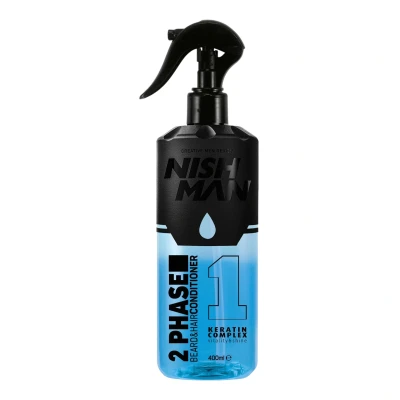 Afbeelding van Nish Man Two Phase Beard &amp; Hair Conditioner 400 ml 2 Stuks