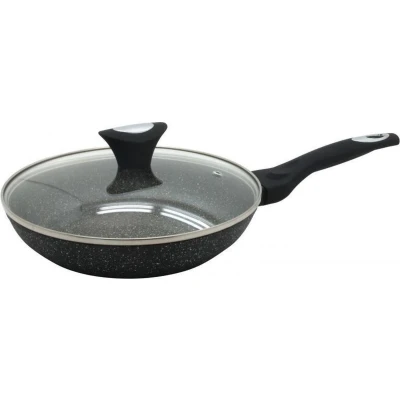 Afbeelding van Klausberg 7192 koekenpan met deksel 30 cm Marmer coating Alle warmtebronnen