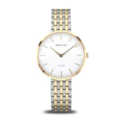 Afbeelding van Bering 19334 010 Polshorloge Dames Kwarts Titanium