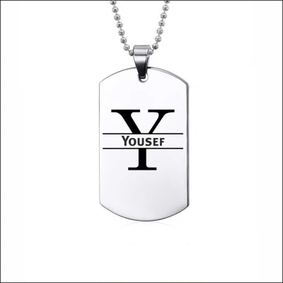 Afbeelding van Ketting RVS Met Naam Yousef