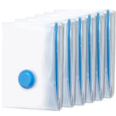 Afbeelding van BoxLegend Vacuümzakken voor kleding, 6 stuks, vacuümzakken, ruimtebesparend, dekbedden, beddengoed, pluche, speelgoed, kussens, wollen dekens, dekbed