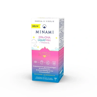 Afbeelding van Minami Epa+dha Liquid Mini + Vit D3 Fl 100ml
