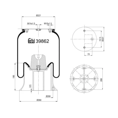 Afbeelding van Febi Bilstein Veerbalg 39862