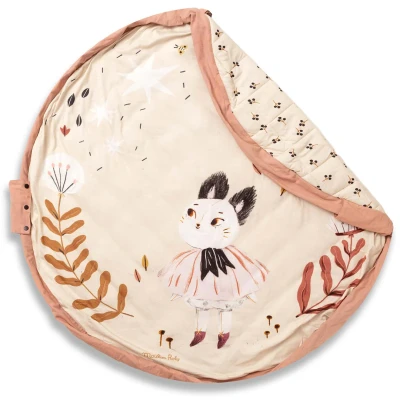 Afbeelding van Play&amp;go baby soft speelkleed en reistas moulin roty après la pluie