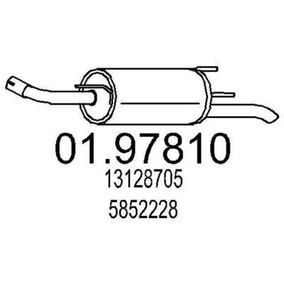 Afbeelding van Einddemper MTS 01.97810