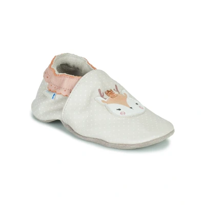 Afbeelding van Robeez Fancy SNOW Pantoffels voor kinderen, Maat: 21/22, Beige clair Leer