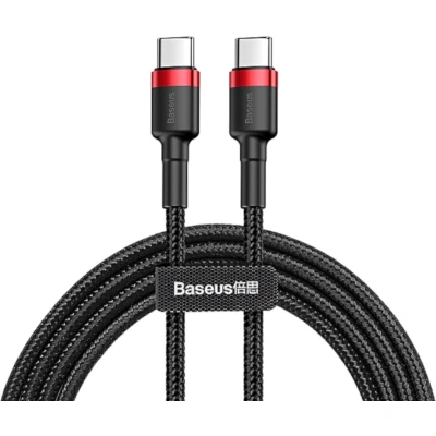 Afbeelding van Baseus Cafule Series USB C Kabel 1m Rood/Zwart