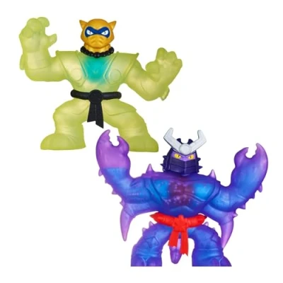 Afbeelding van Heroes of Goo Jit Zu Shifters Vloeibare Gouden Pantaro VS Shadow Orb Scorpius Versus Pack, Twee Stretchy, Squishy gevuld speelgoed met een unieke transformatie., Multicolor