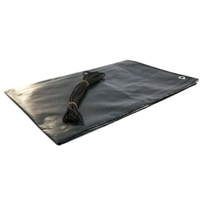 Afbeelding van Windhager Zandbakafdekking, dekzeil voor zandbak, zandbakzeil met metalen ogen en rubberen koord, 180 g/m², 1,7 x m, 07045