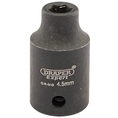 Afbeelding van Draper Expert 5003 4,5 mm 1/4&quot; vierkante aandrijving Hi Torq 6 punts slagcontactdoos